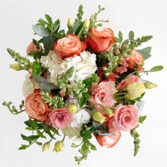 Hydrangea bouquet pastel