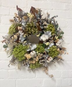 autumn wreath white
