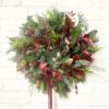 Christmas wreath foliage only