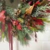 Christmas wreath foliage only